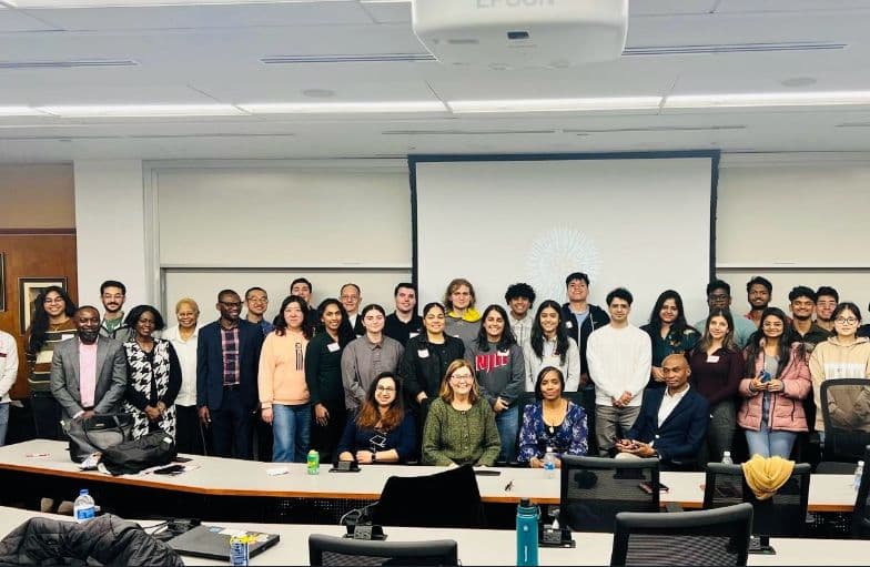 Group photo from the NJIT NSF I-Corps program, shared in Bhargav's completion post